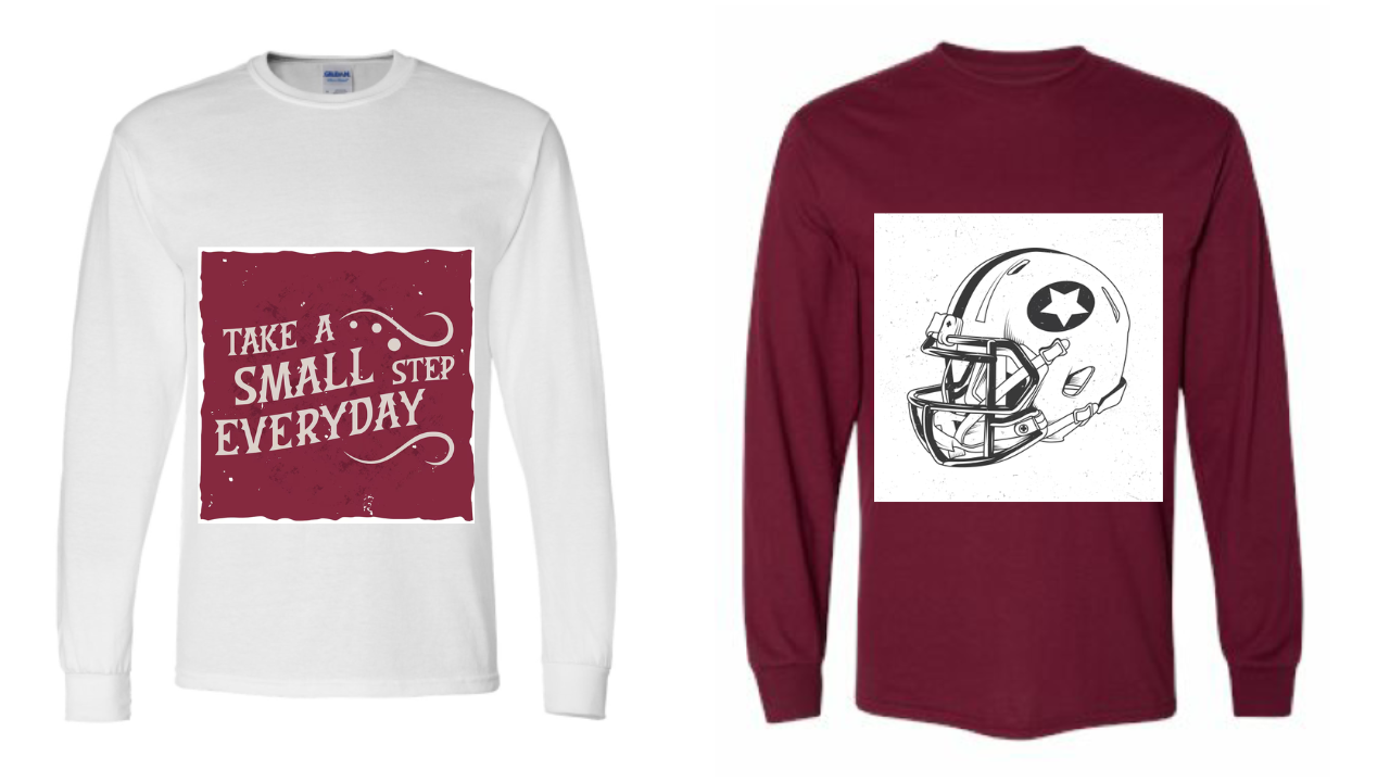 Maroon and White