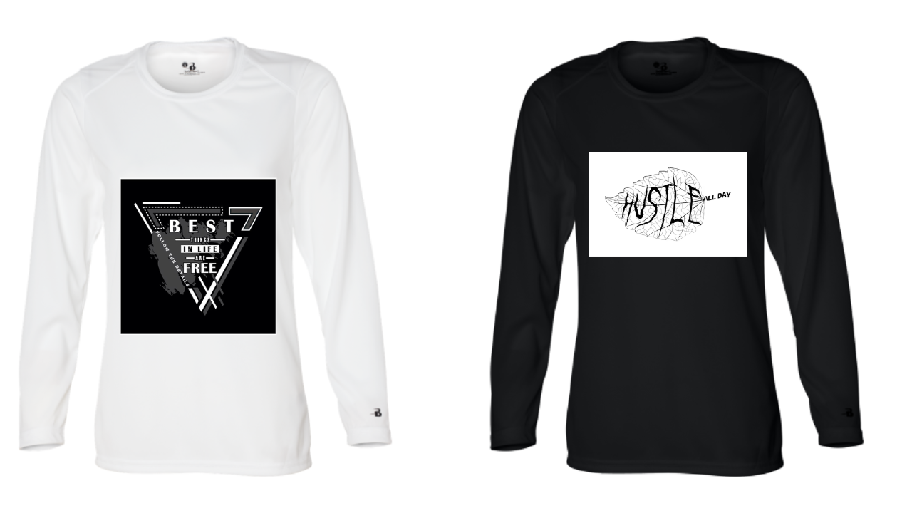 Black and white T-shirts