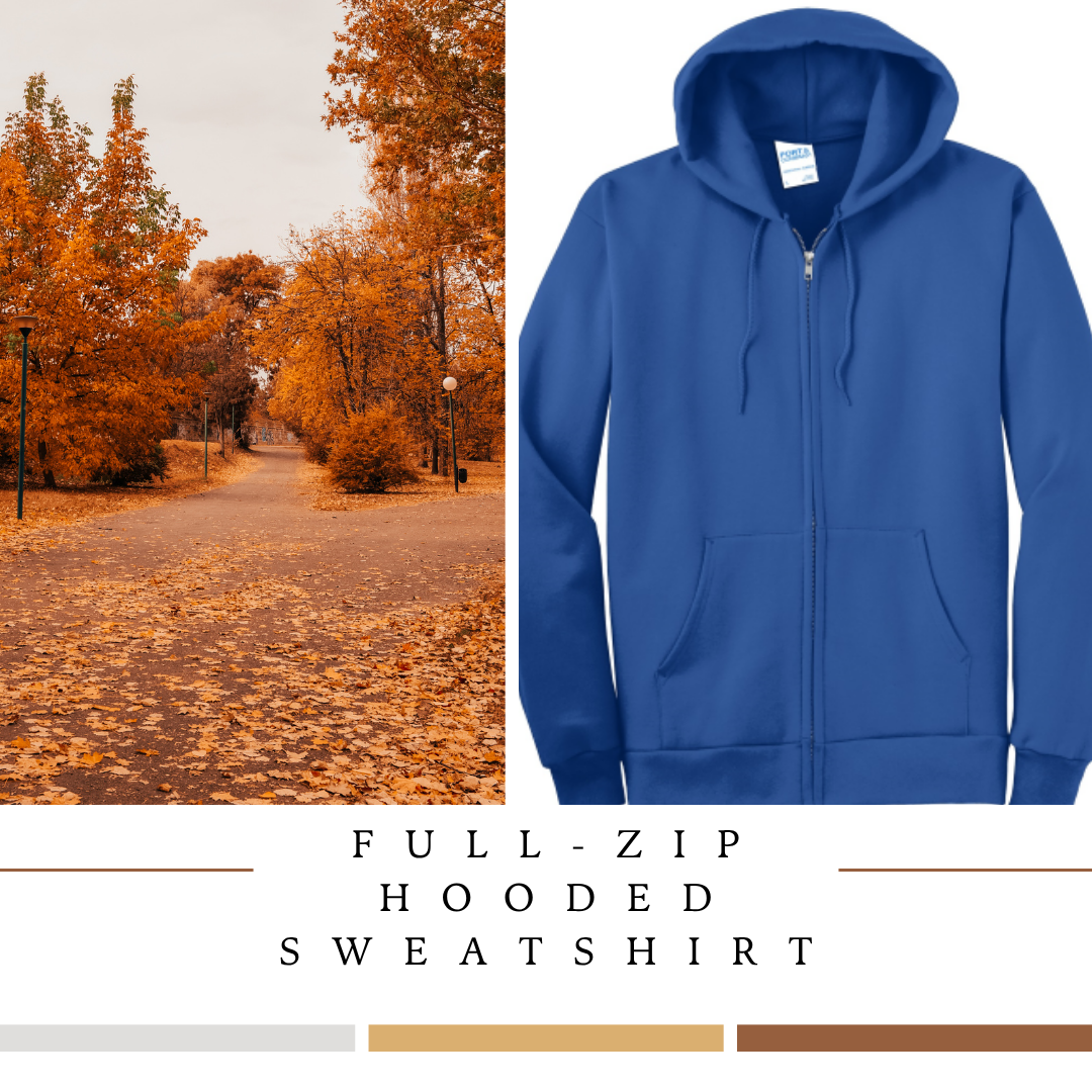 8. Port & Company Tall Ultimate Full-Zip Hooded Sweatshirt