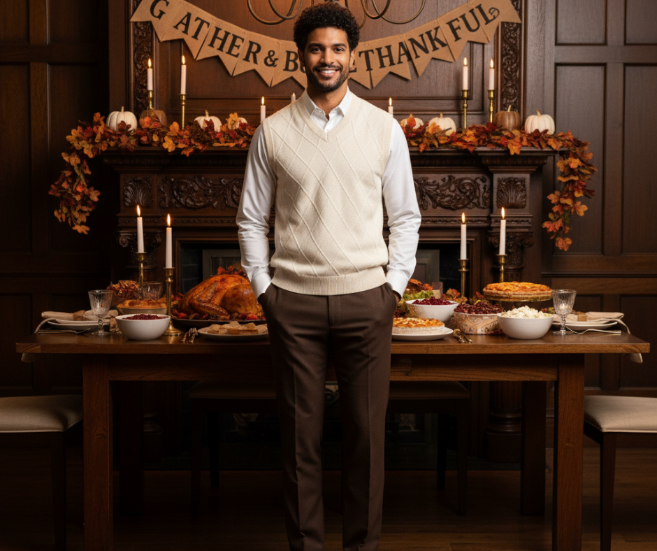 The Look: Button-Down Shirt + Sweater Vest