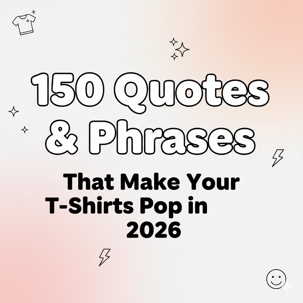 150 Quotes & Phrases for T Shirts