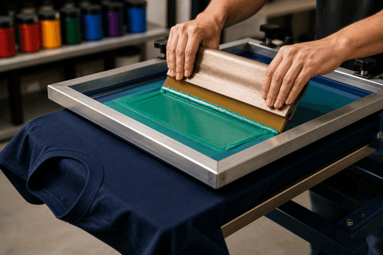 Custom screen printed apparel design