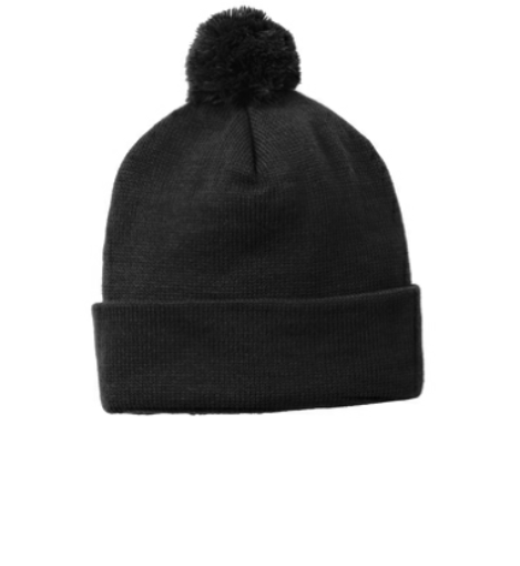 Solid Pom Pom Beanie