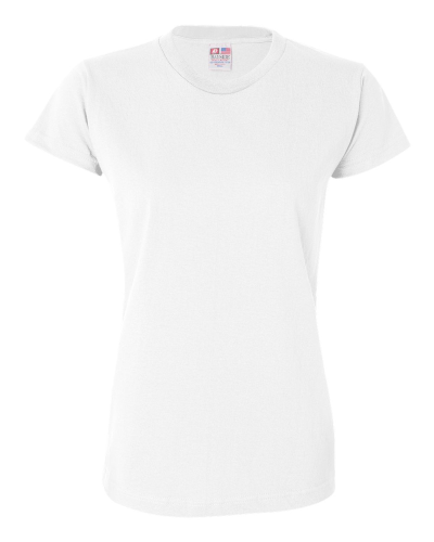 Classic White: Ladies' USA-Made Short-Sleeve Shirt