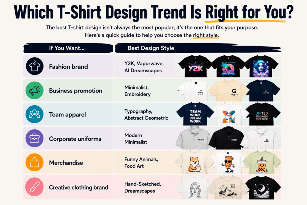 Which T-Shirt Design Trend Is Right for You