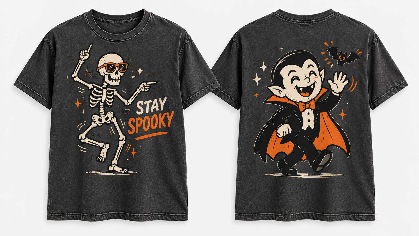 Funny Skeleton and Classic Monster Shirts