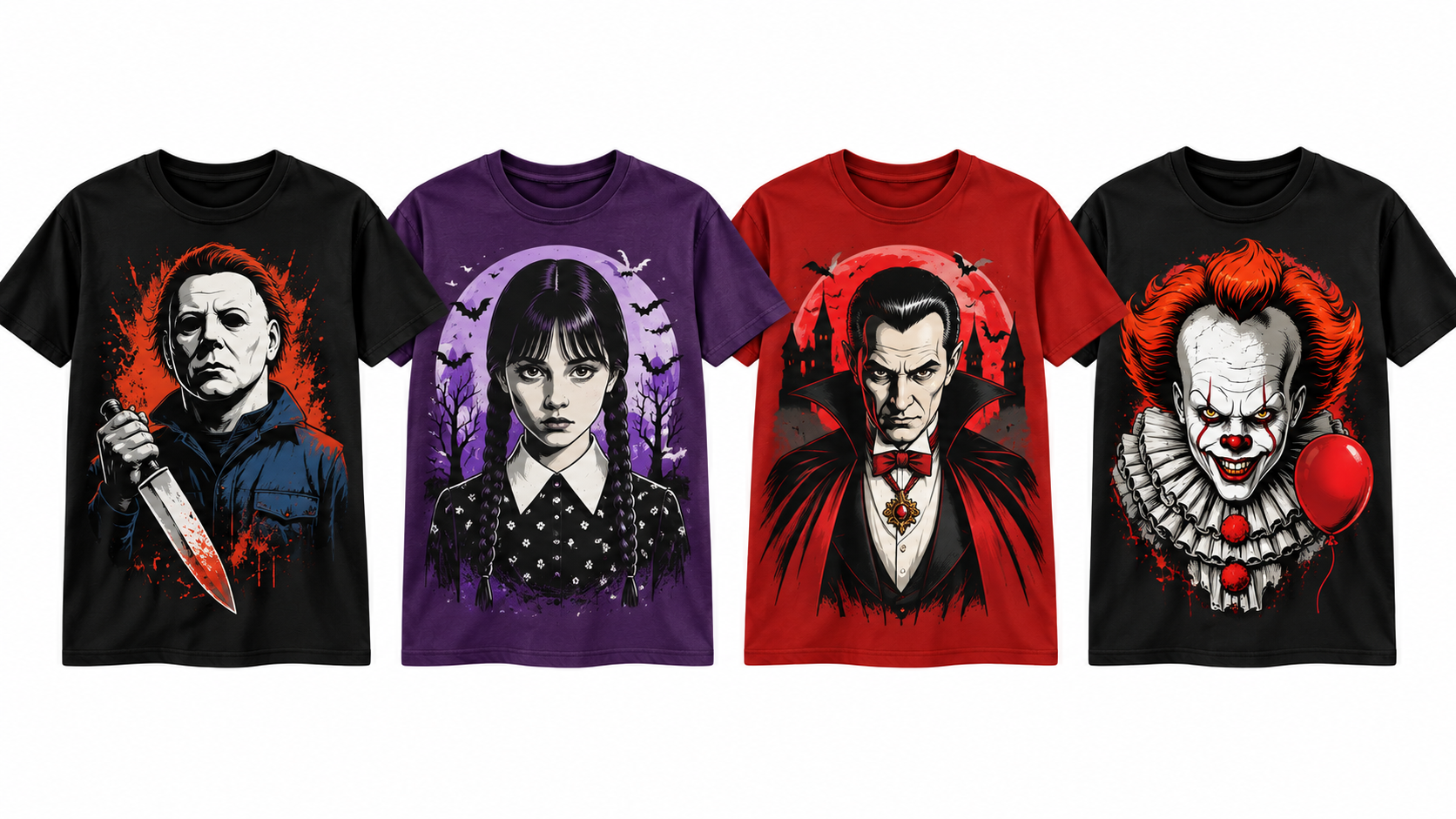 Halloween T-Shirts Inspired by Famous Horror Characters