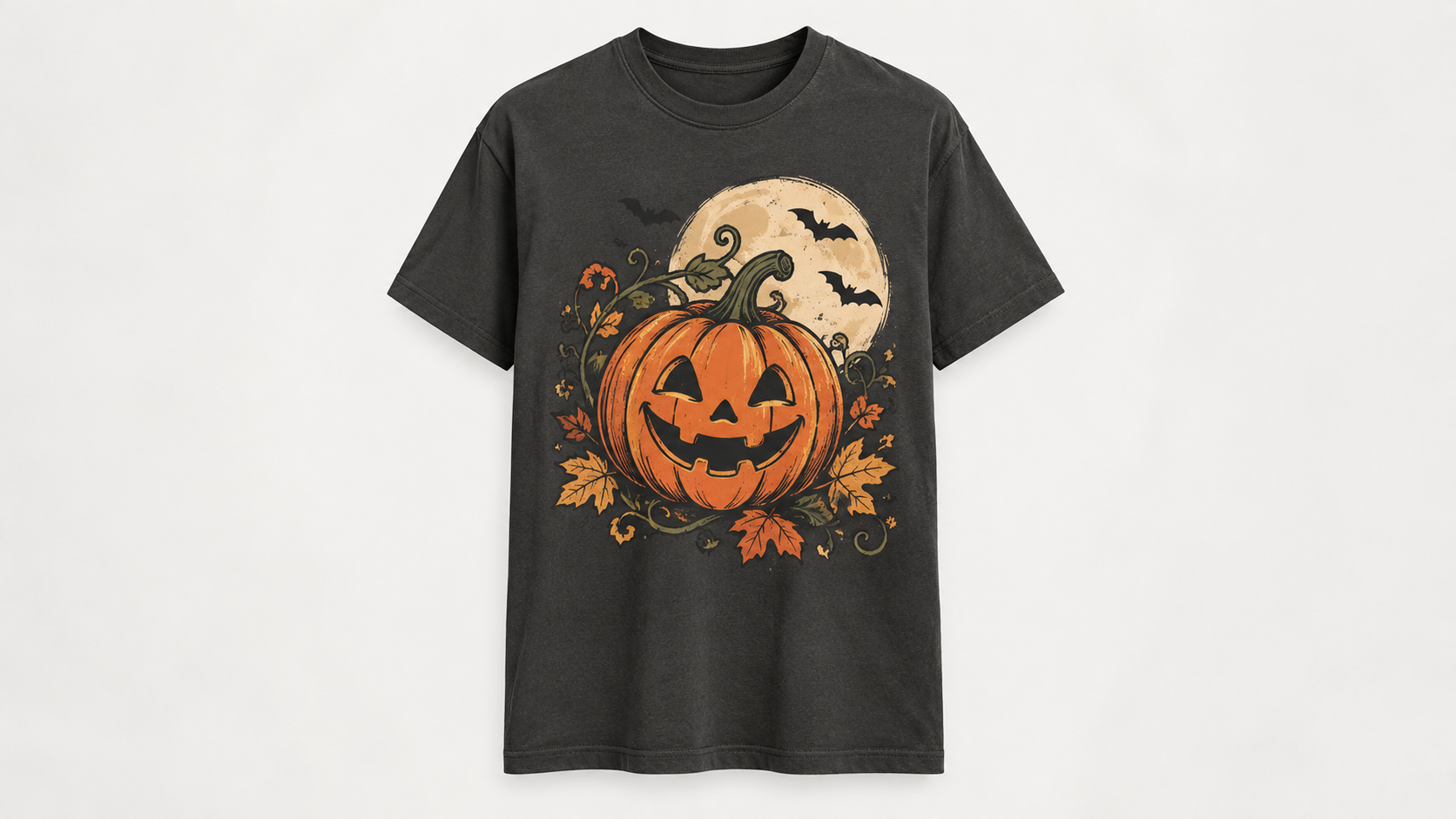 Jack-o'-Lantern and Pumpkin-Themed Shirts
